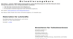 Desktop Screenshot of orientierungskurs.de