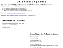 Tablet Screenshot of orientierungskurs.de
